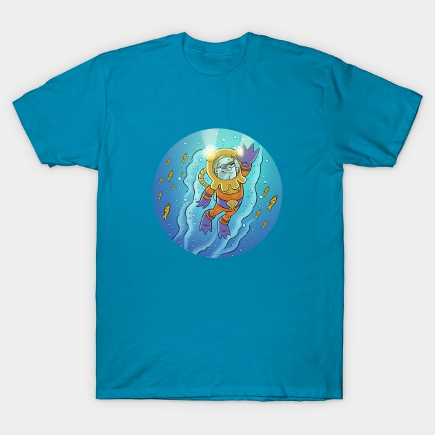 CAPTAIN CUTTLEFISH! T-Shirt by fredherringbooks